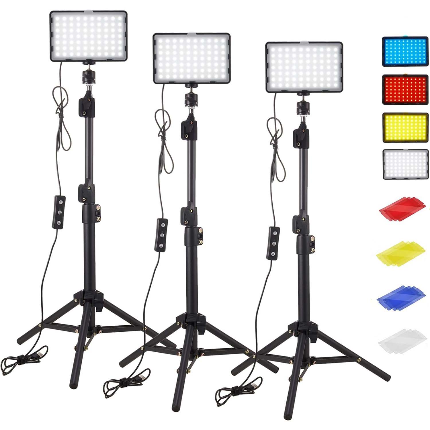 Photography Umbrella Lighting Kit - LED التصوير الفيديو الضوئي لوحة الإضاءة