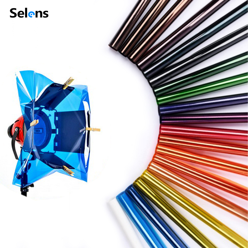 Photography Umbrella Lighting Kit - Selens 14 ألوان 40*50 سنتيمتر تصفية