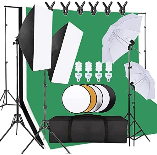 Photography Umbrella Lighting Kit - مجموعة معدات استوديو الصور الفعالة من