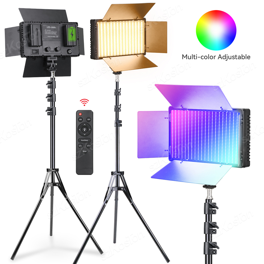 Photography Umbrella Lighting Kit - لوحة إضاءة التعبئة LED للتصوير RGB