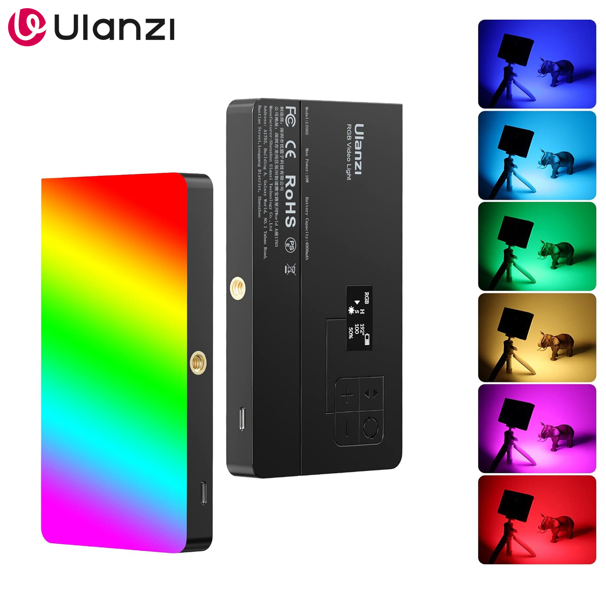 ضوء فيديو ULANZI LT002 RGB، لو - مراجعة Video Led Light Panel وسعره