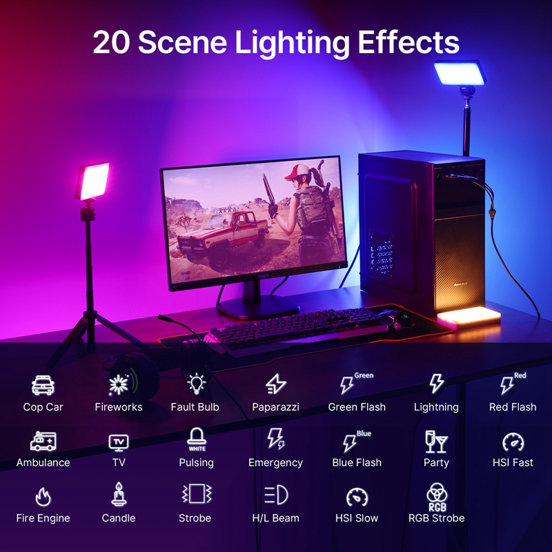 ضوء فيديو ULANZI LT002 RGB، لو - مراجعة Video Led Light Panel وسعره
