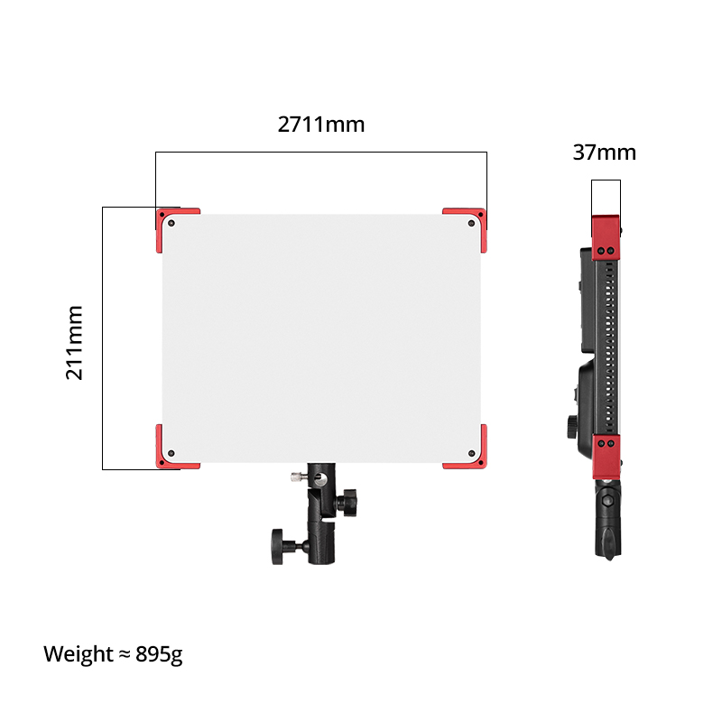 AMBITFUL LEDP60C رقيقة جدا LED - مراجعة Video Led Light Panel وسعره