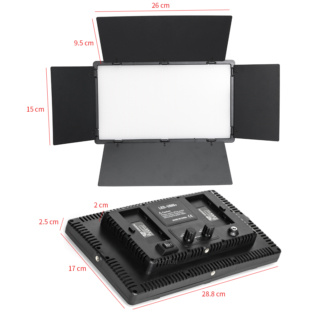 ضوء استوديو صور LED محمول U800 - مراجعة Video Led Light Panel وسعره