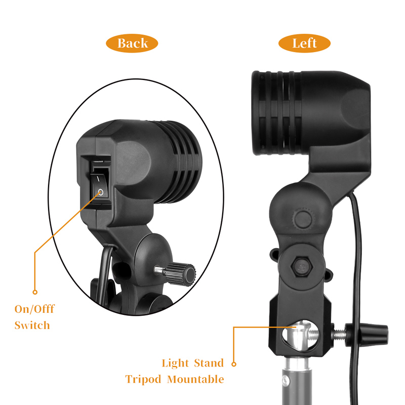 1.8 متر وصلة كابل ضوء لمبة حام - مراجعة Photography Umbrella Lighting Kit وسعره
