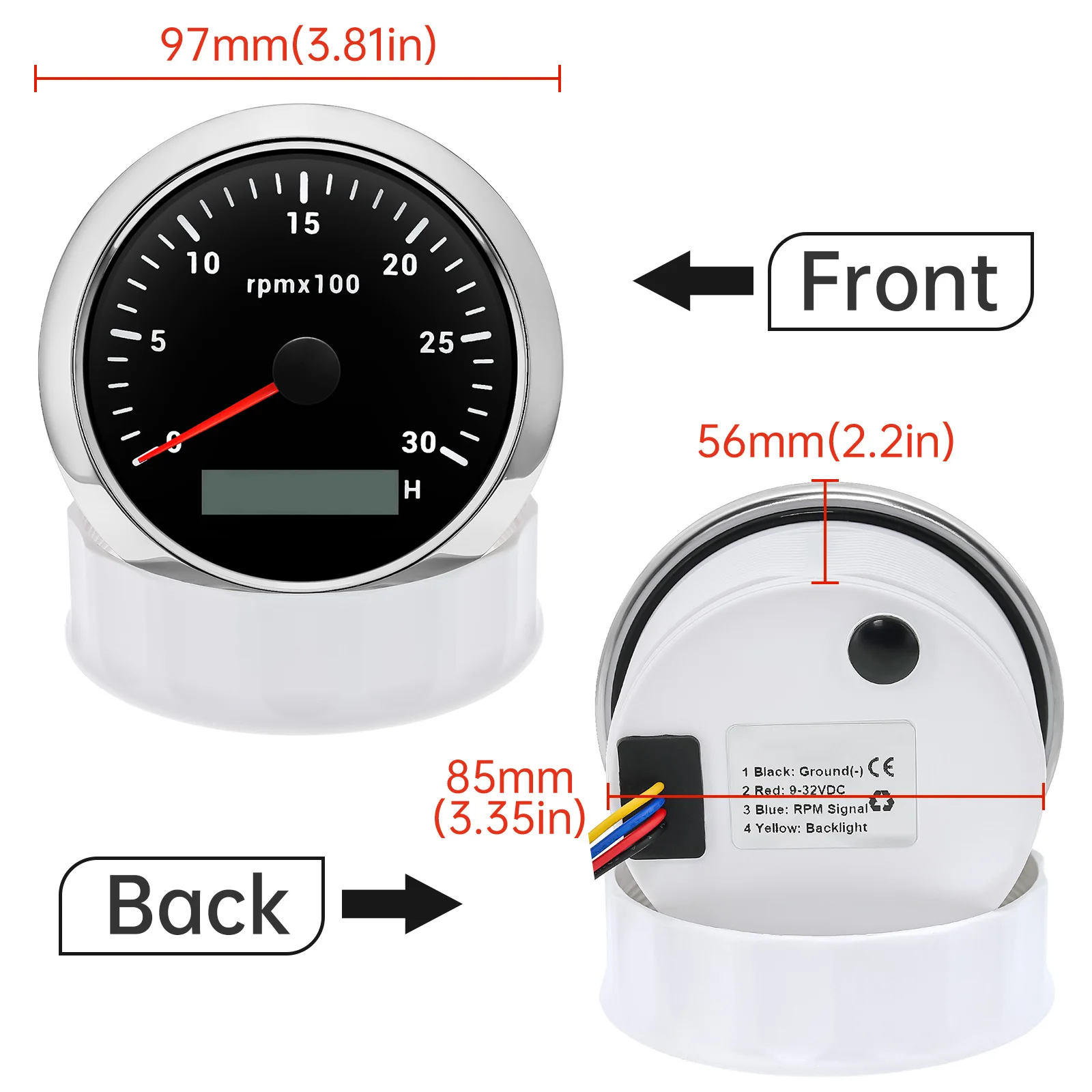 عداد سرعة دوران المحرك 85 ملم  - مراجعة Light Meter Incident وسعره