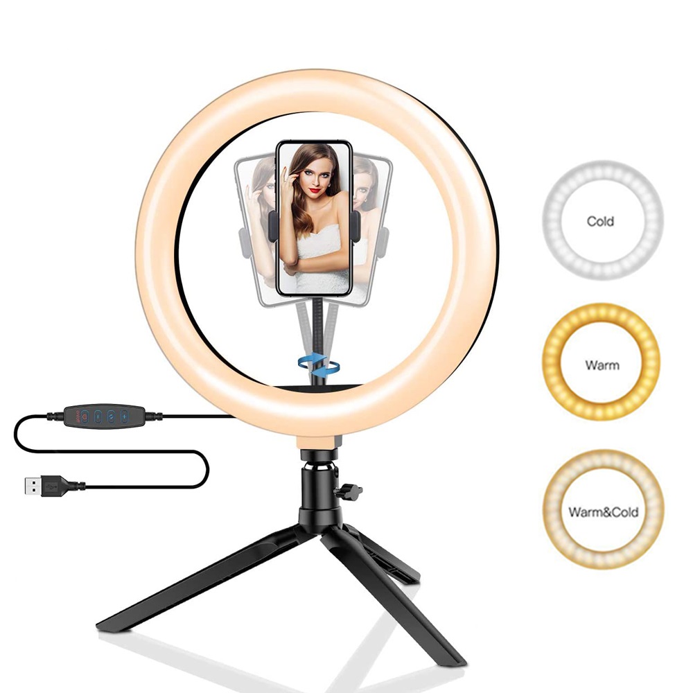 26 سنتيمتر 10 بوصة Led حلقة Se - مراجعة Photography Umbrella Lighting Kit وسعره