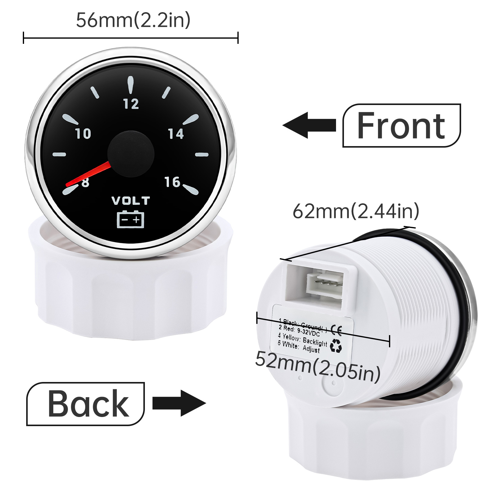 العالمي 7-Color LED الخلفية 52 - مراجعة Light Meter Incident وسعره