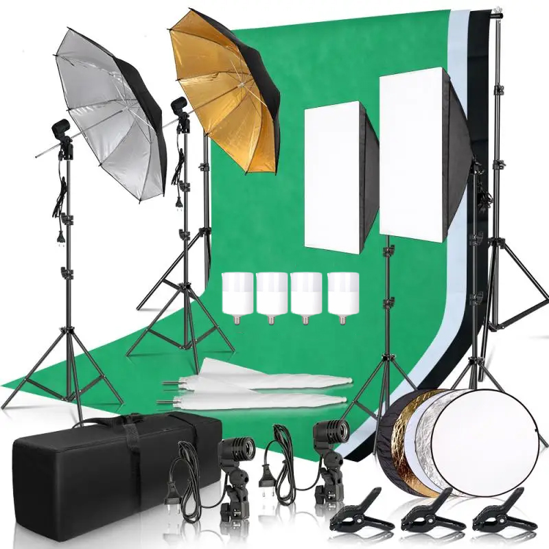 طقم إضاءة التصوير الفوتوغرافي  - مراجعة Photography Umbrella Lighting Kit وسعره
