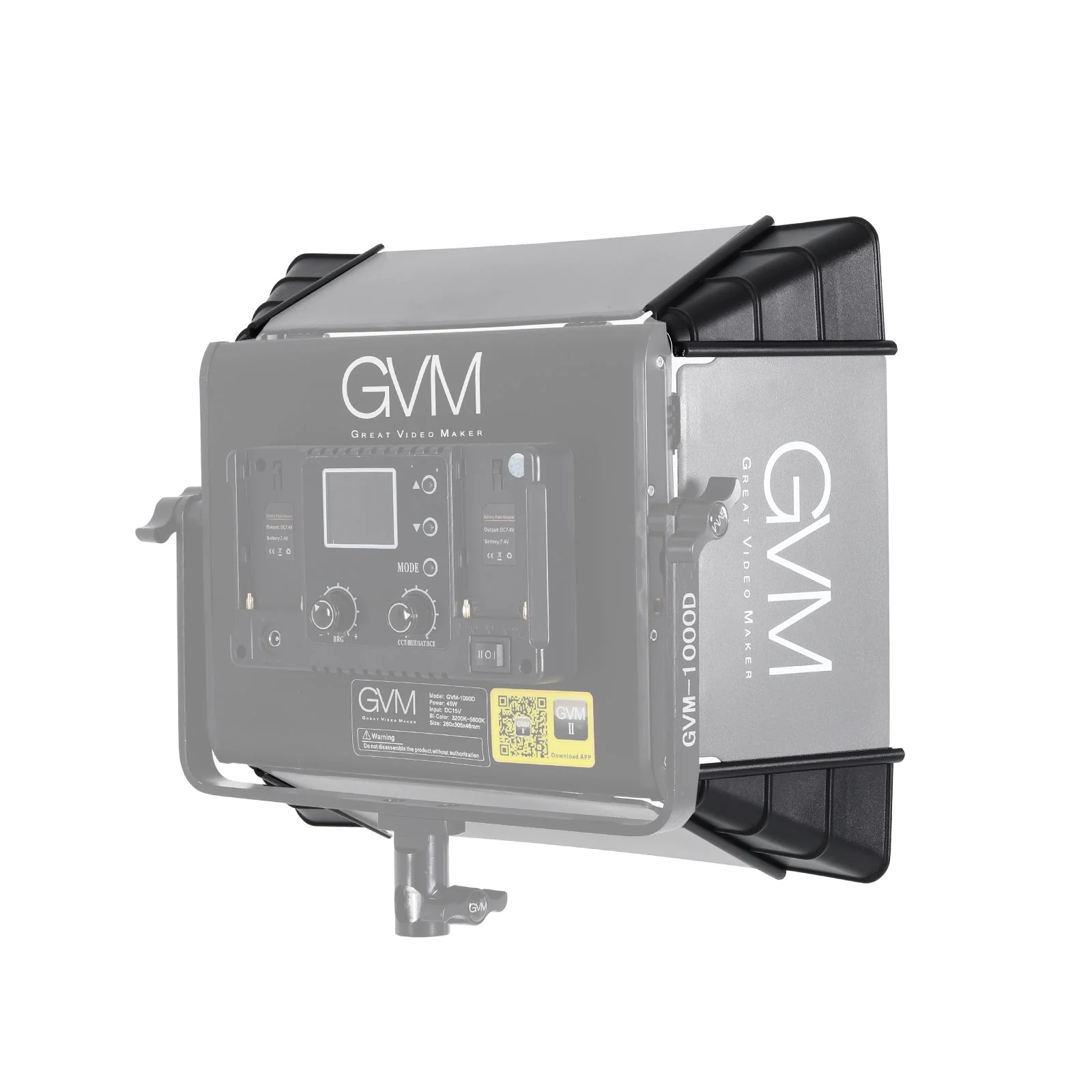 موزع ضوء سوفت بوكس من GVM لسلس - مراجعة Video Led Light Panel وسعره