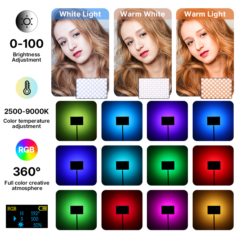 Ulanzi LT003 15W RGB Video Lig - مراجعة Video Led Light Panel وسعره