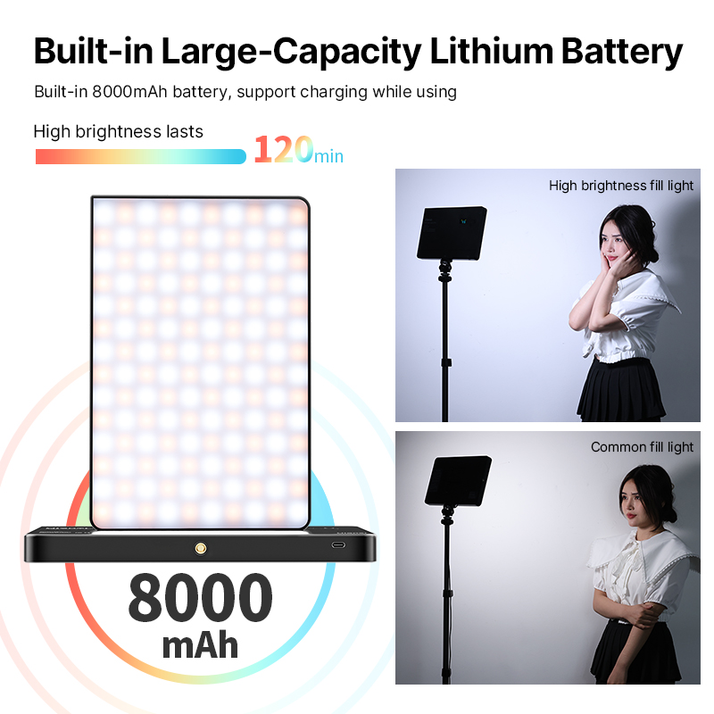 Ulanzi LT003 15W RGB Video Lig - مراجعة Video Led Light Panel وسعره