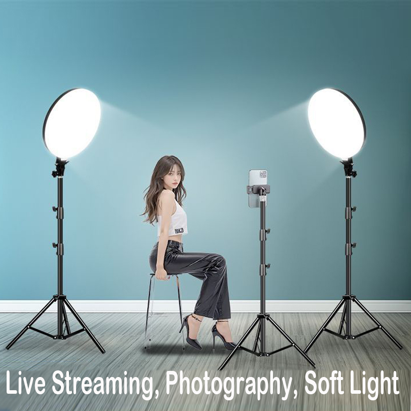 45 سنتيمتر كبيرة الحجم LED الف - مراجعة Photography Umbrella Lighting Kit وسعره