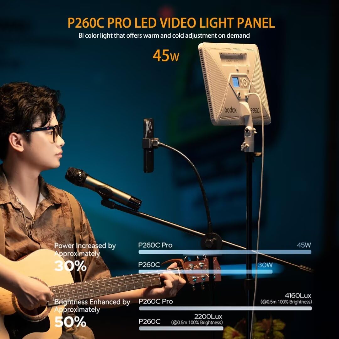 Godox P260C Pro LED لوحة إضاءة - مراجعة Video Led Light Panel وسعره