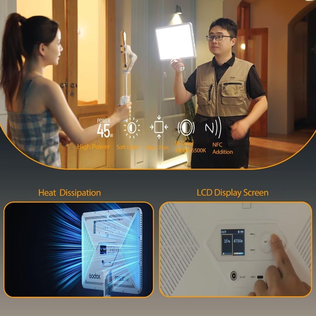 Godox P260C Pro LED لوحة إضاءة - مراجعة Video Led Light Panel وسعره