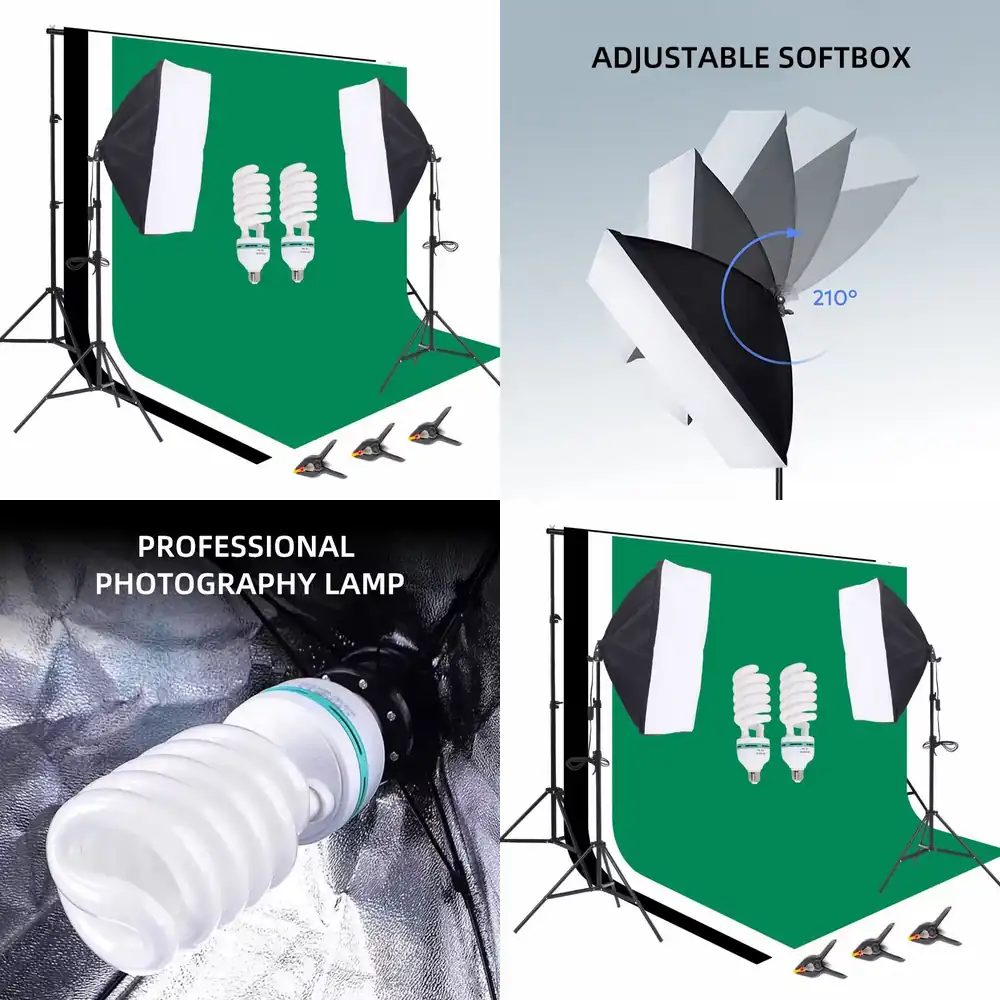 معدات استوديو التصوير الفوتوغر - مراجعة Photography Umbrella Lighting Kit وسعره