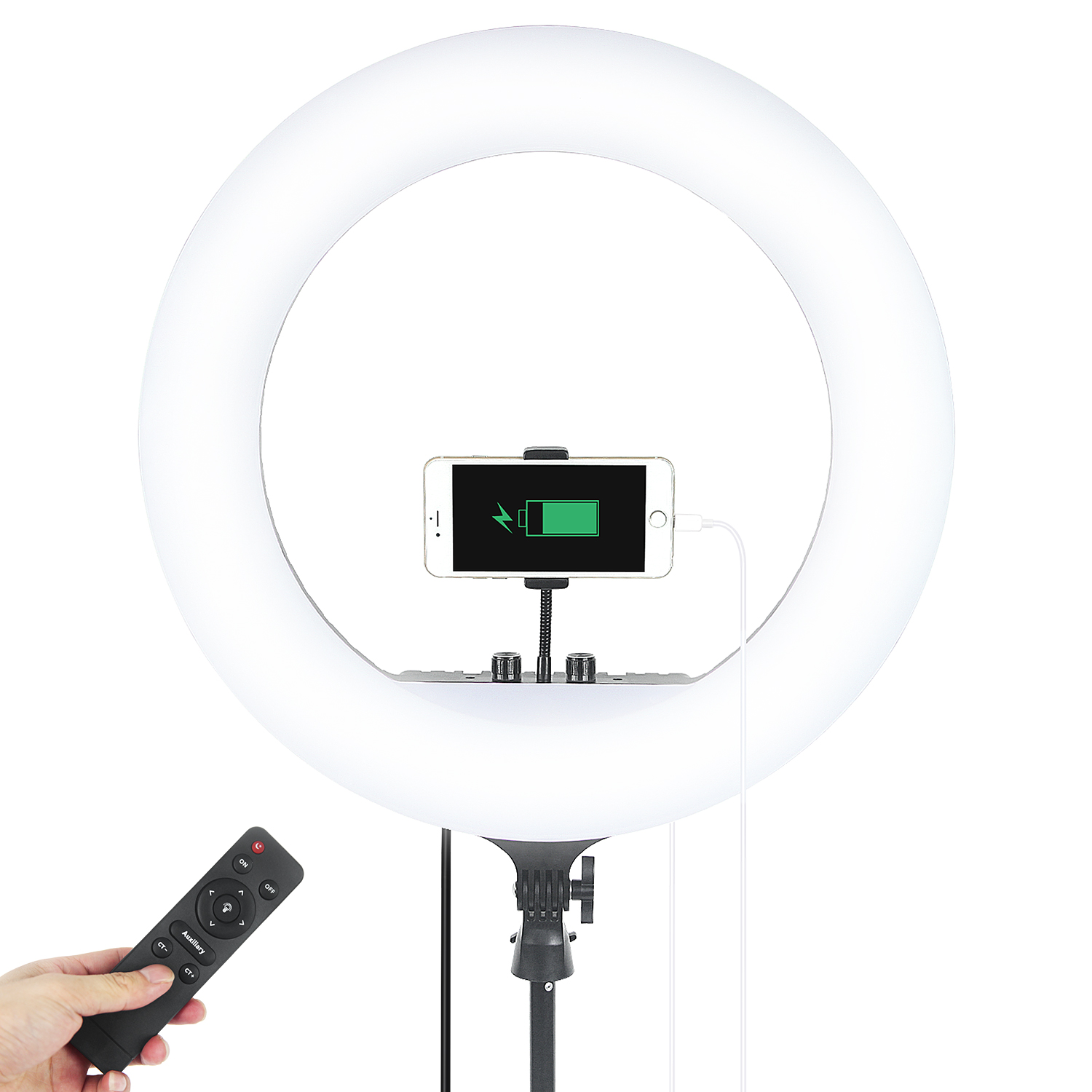 مصباح حلقي LED من Fusitu FT-54 - مراجعة Photography Umbrella Lighting Kit وسعره