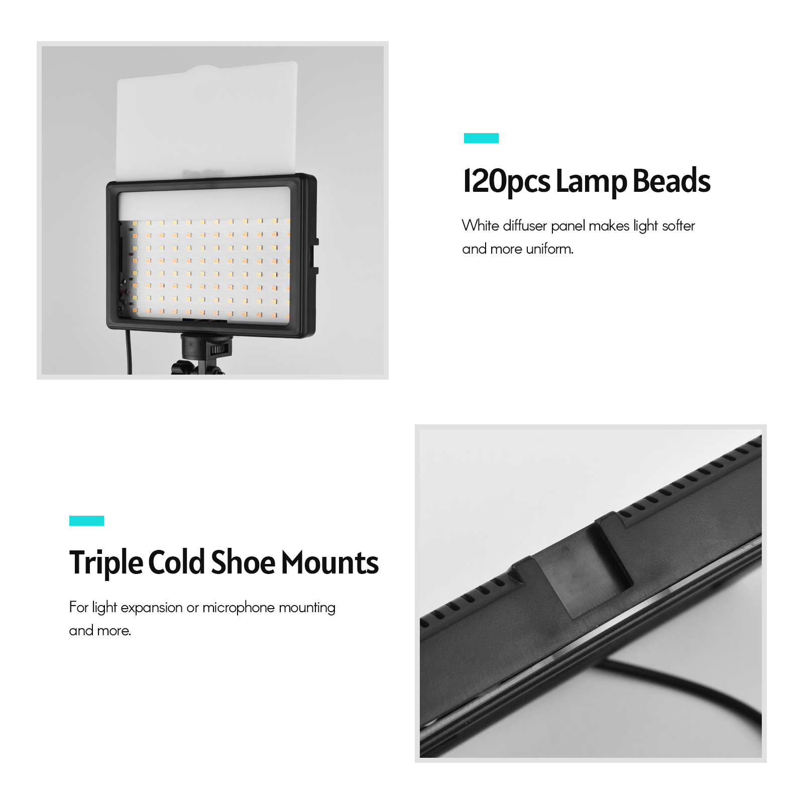 Andoer-LED مجموعة إضاءة الفيدي - مراجعة Photography Umbrella Lighting Kit وسعره