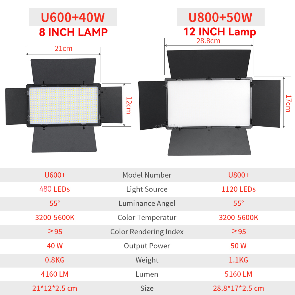 U800 U600 LED صور استوديو الفي - مراجعة Photography Umbrella Lighting Kit وسعره